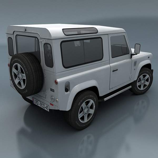 Land Rover Defender Low-poly 3D model_1