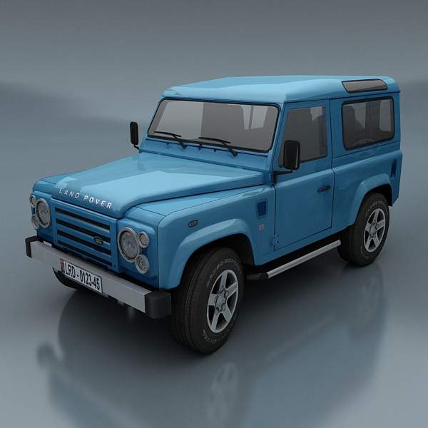 Land Rover Defender Low-poly 3D model_4