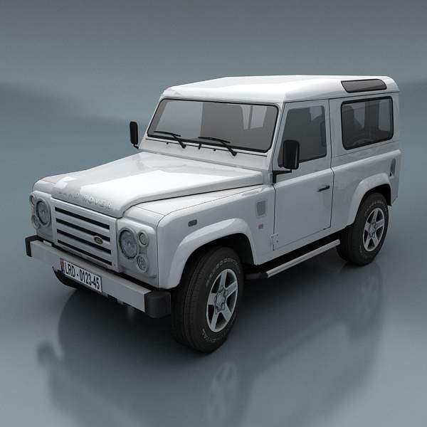Land Rover Defender Low-poly 3D model_8