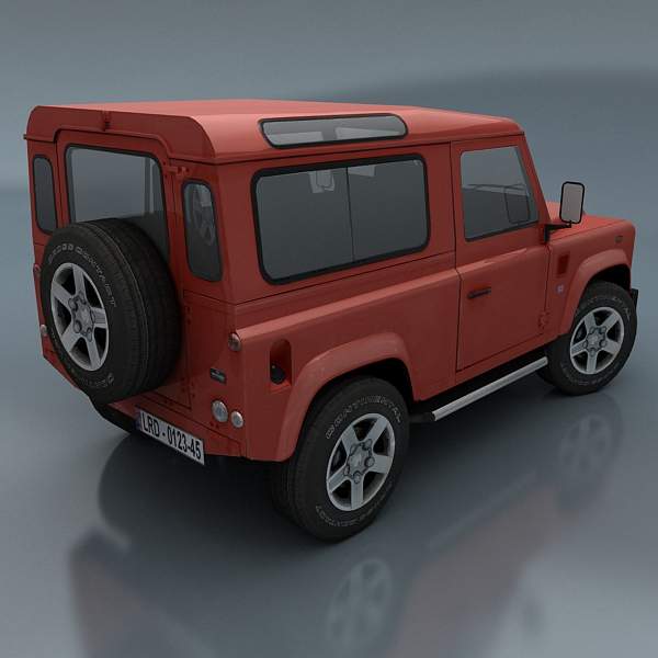 Land Rover Defender Low-poly 3D model_3