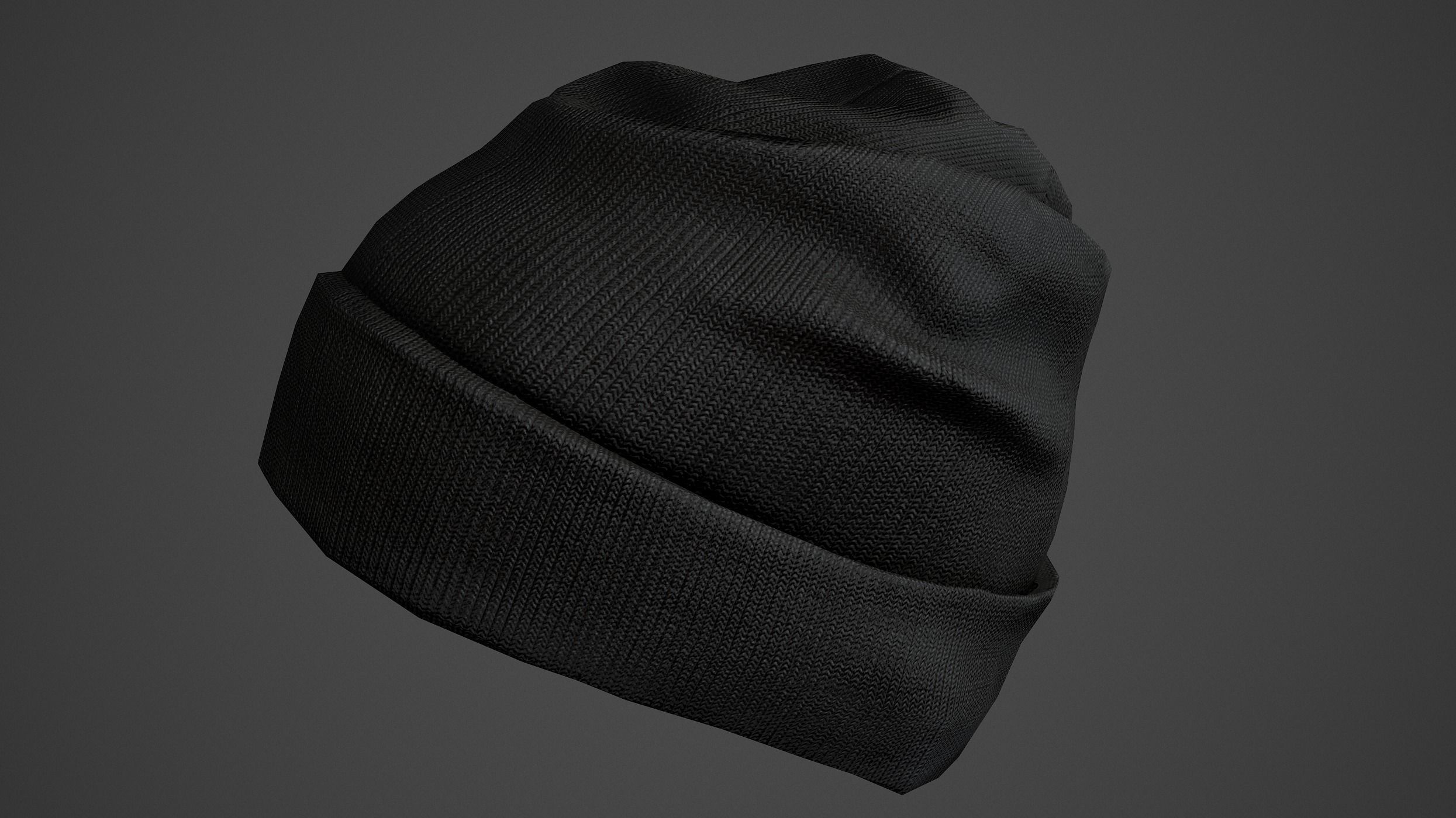 Winter Hat  Low-poly 3D model_7