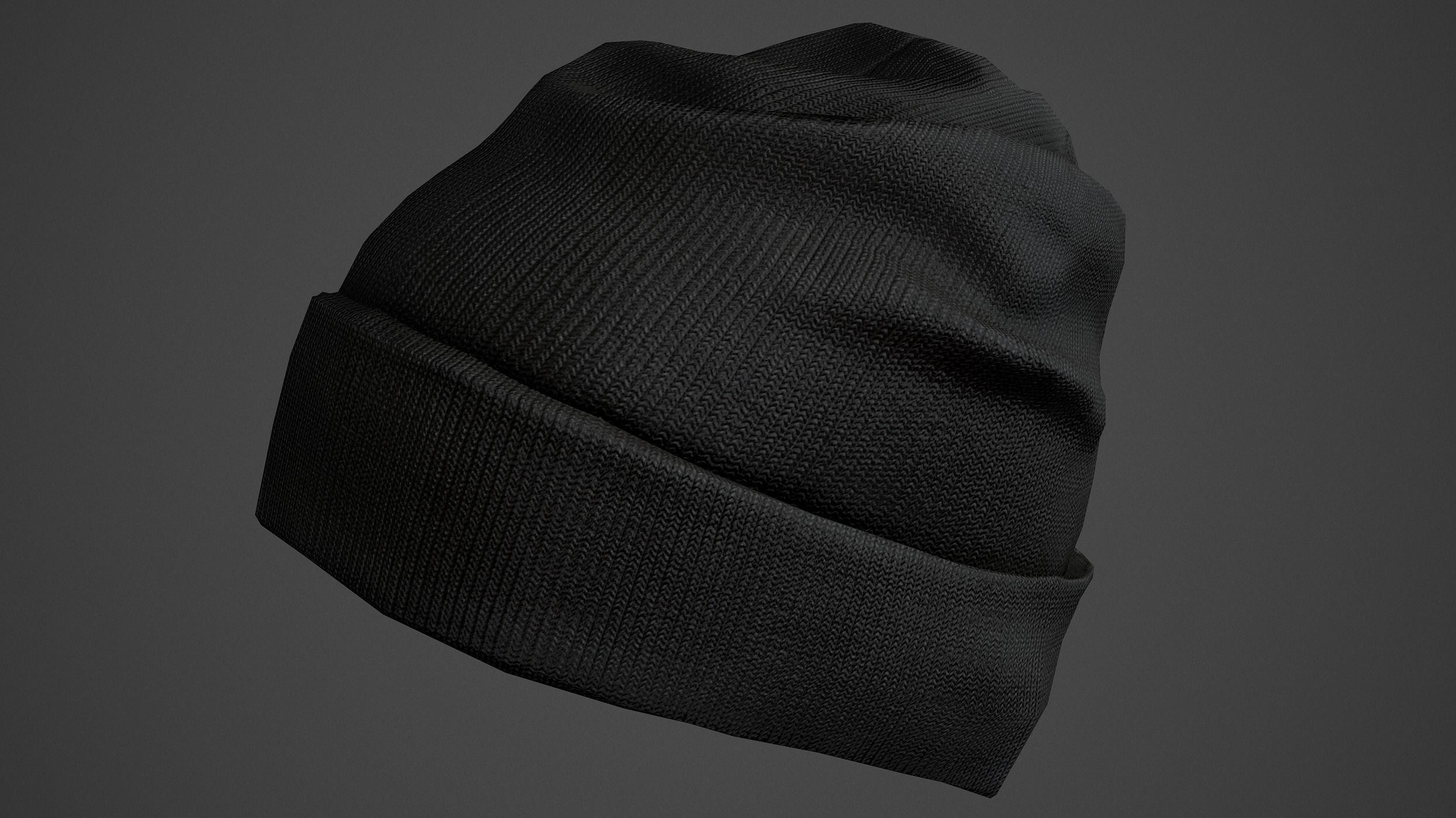 Winter Hat  Low-poly 3D model_11