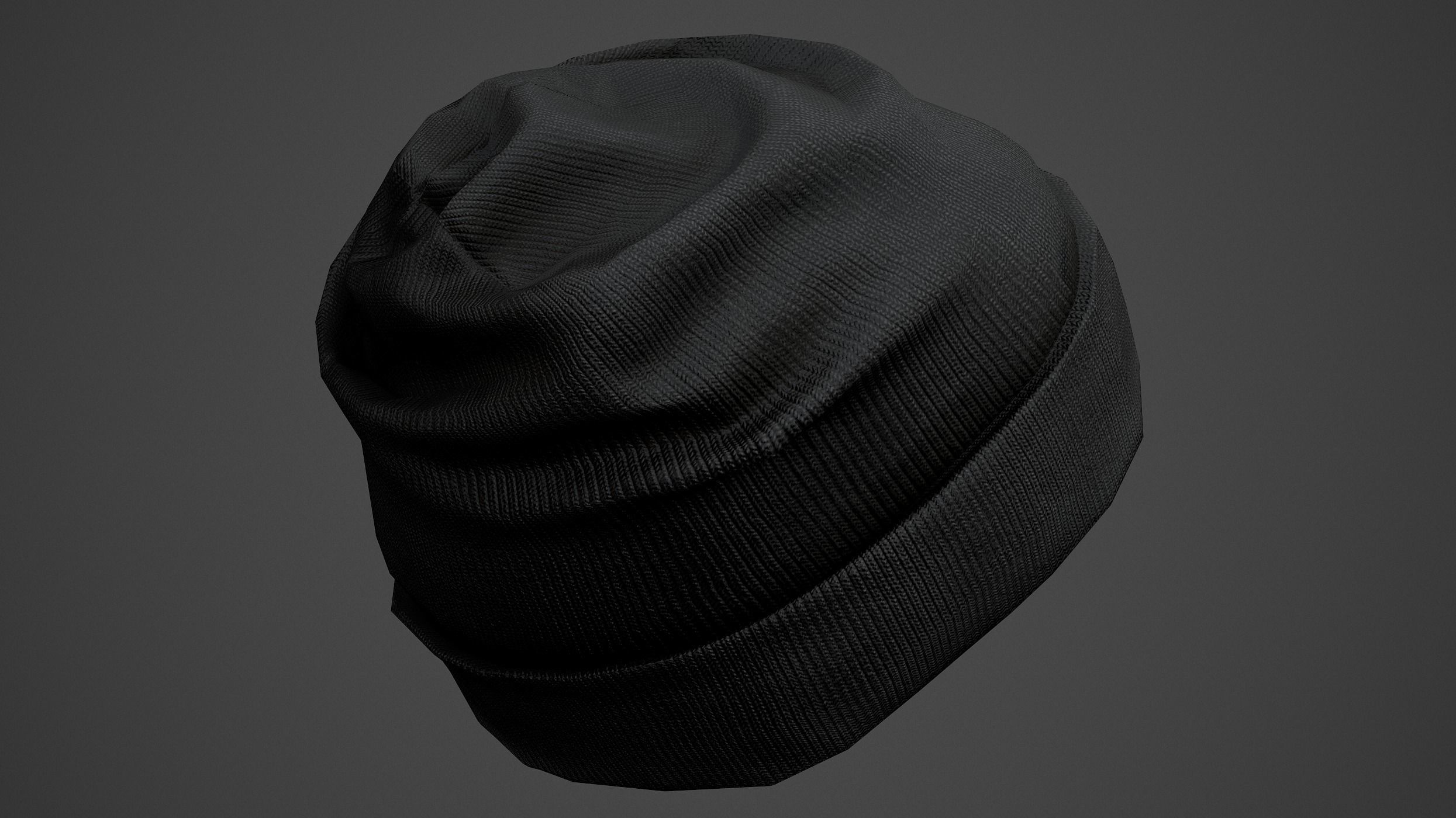 Winter Hat  Low-poly 3D model_9