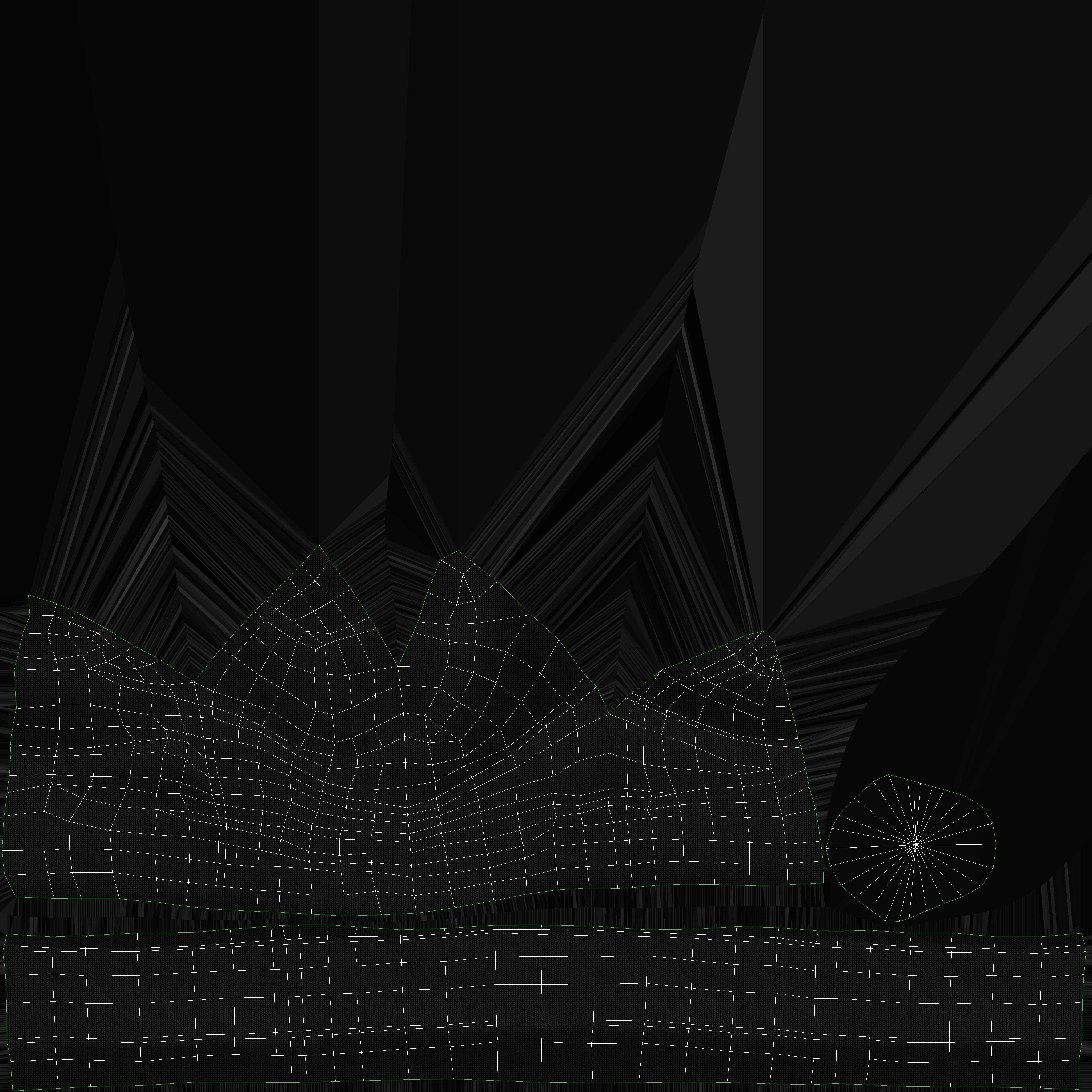 Winter Hat  Low-poly 3D model_36