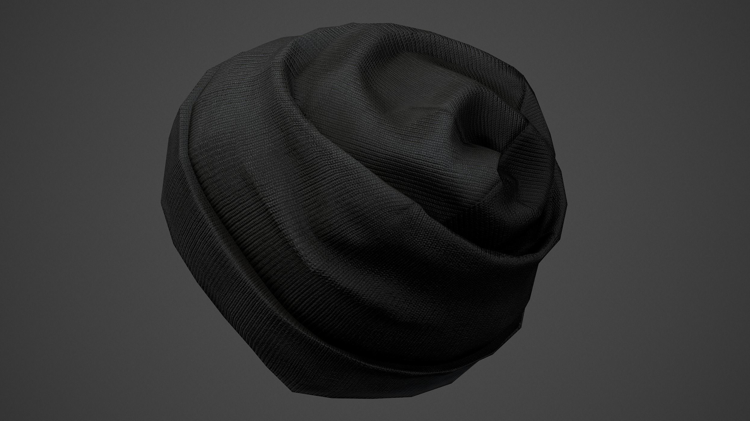 Winter Hat  Low-poly 3D model_13