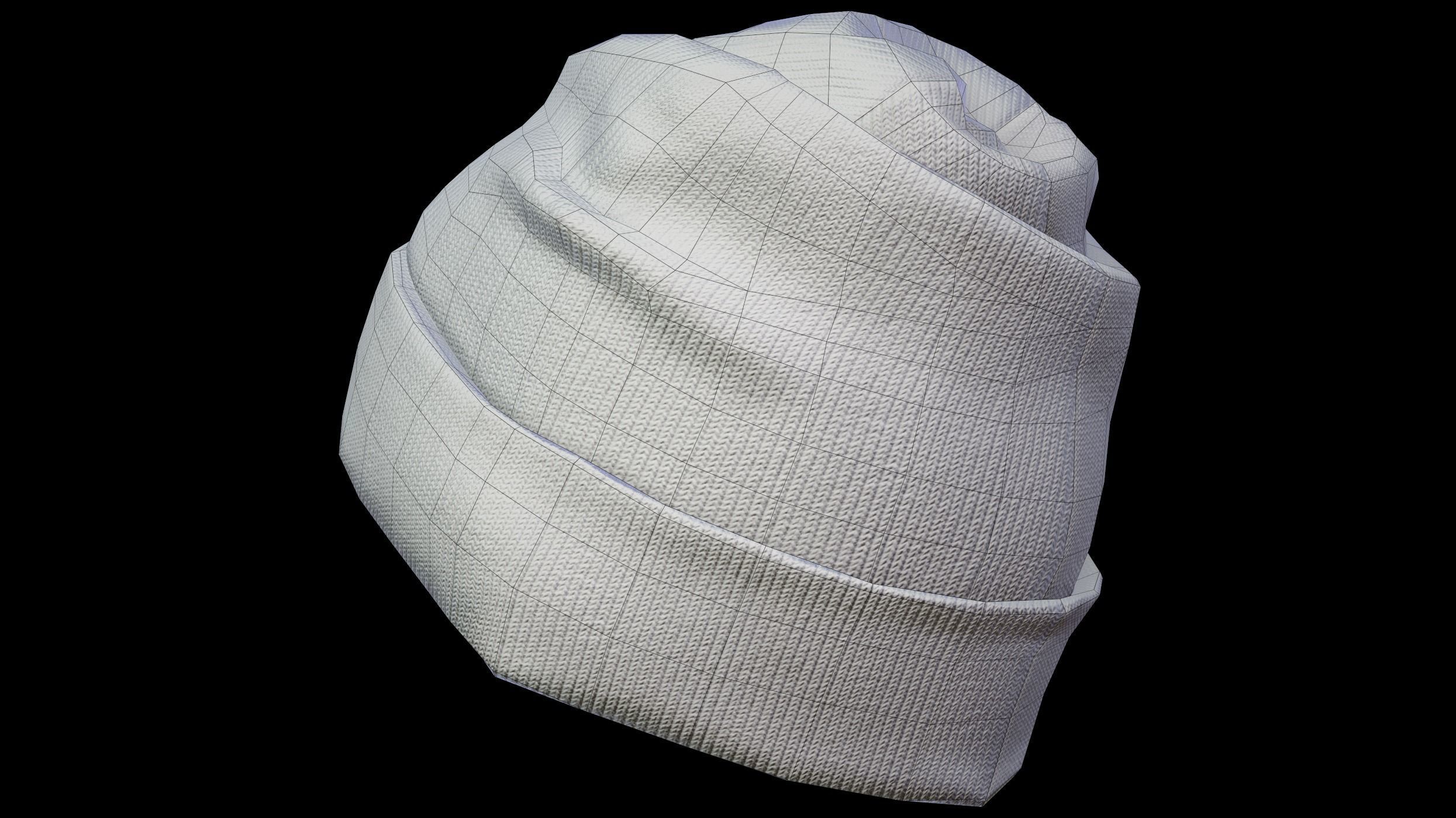 Winter Hat  Low-poly 3D model_27