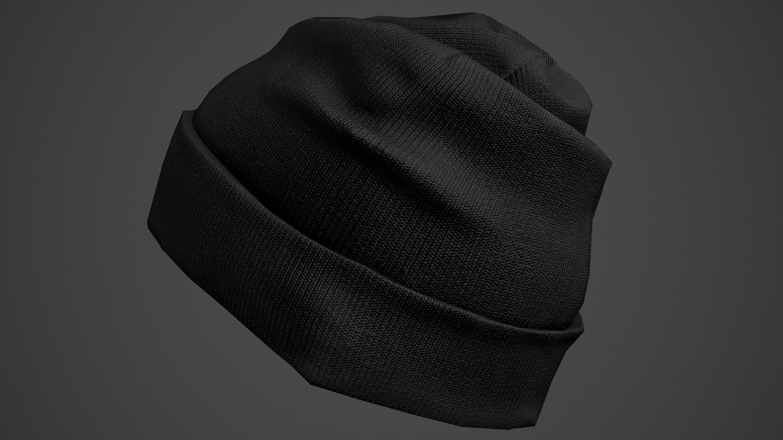 Winter Hat  Low-poly 3D model_6