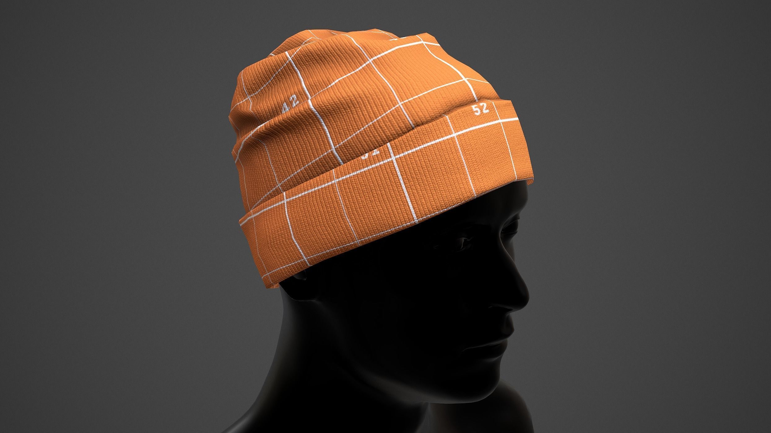 Winter Hat  Low-poly 3D model_31