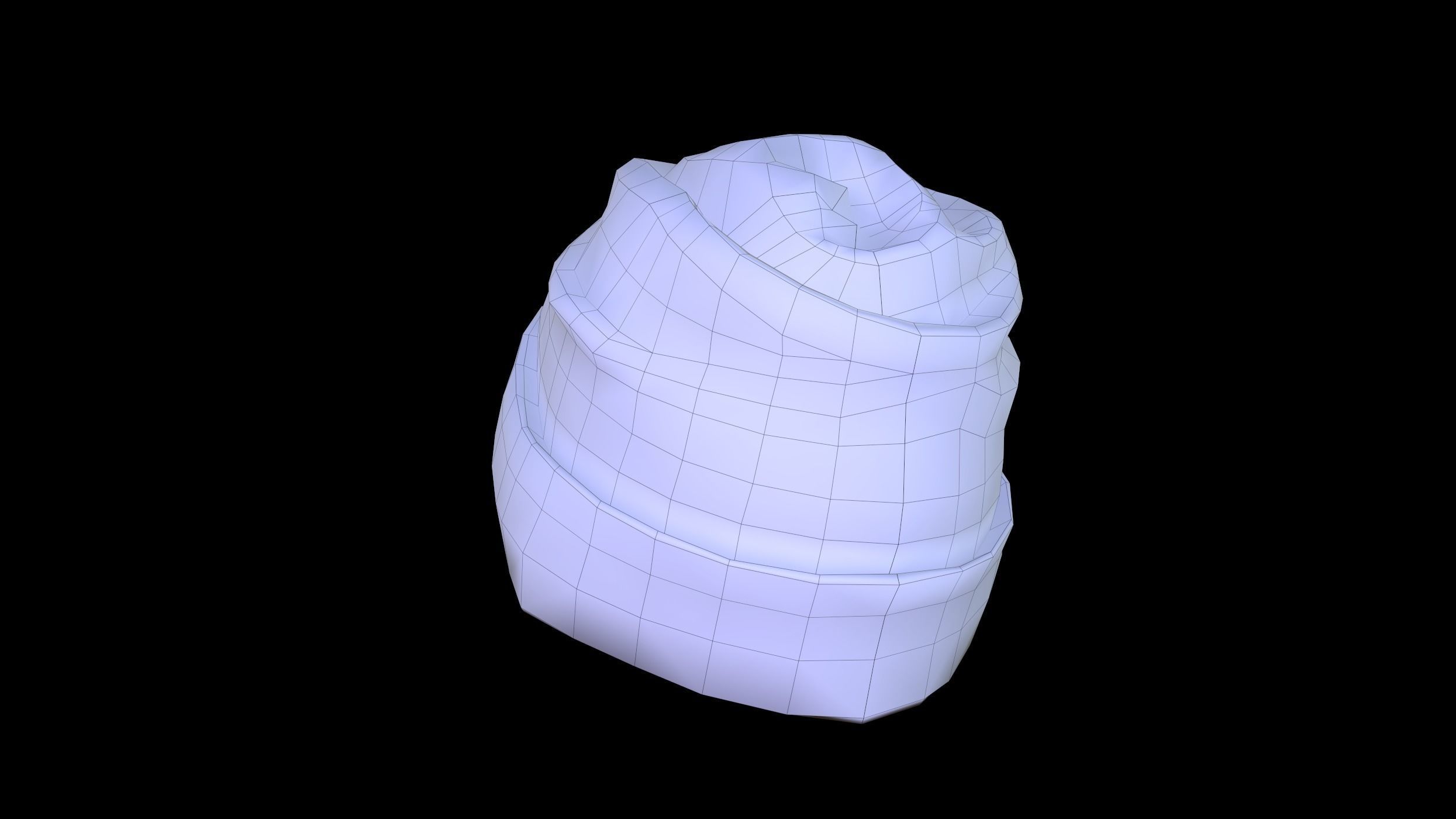 Winter Hat  Low-poly 3D model_22