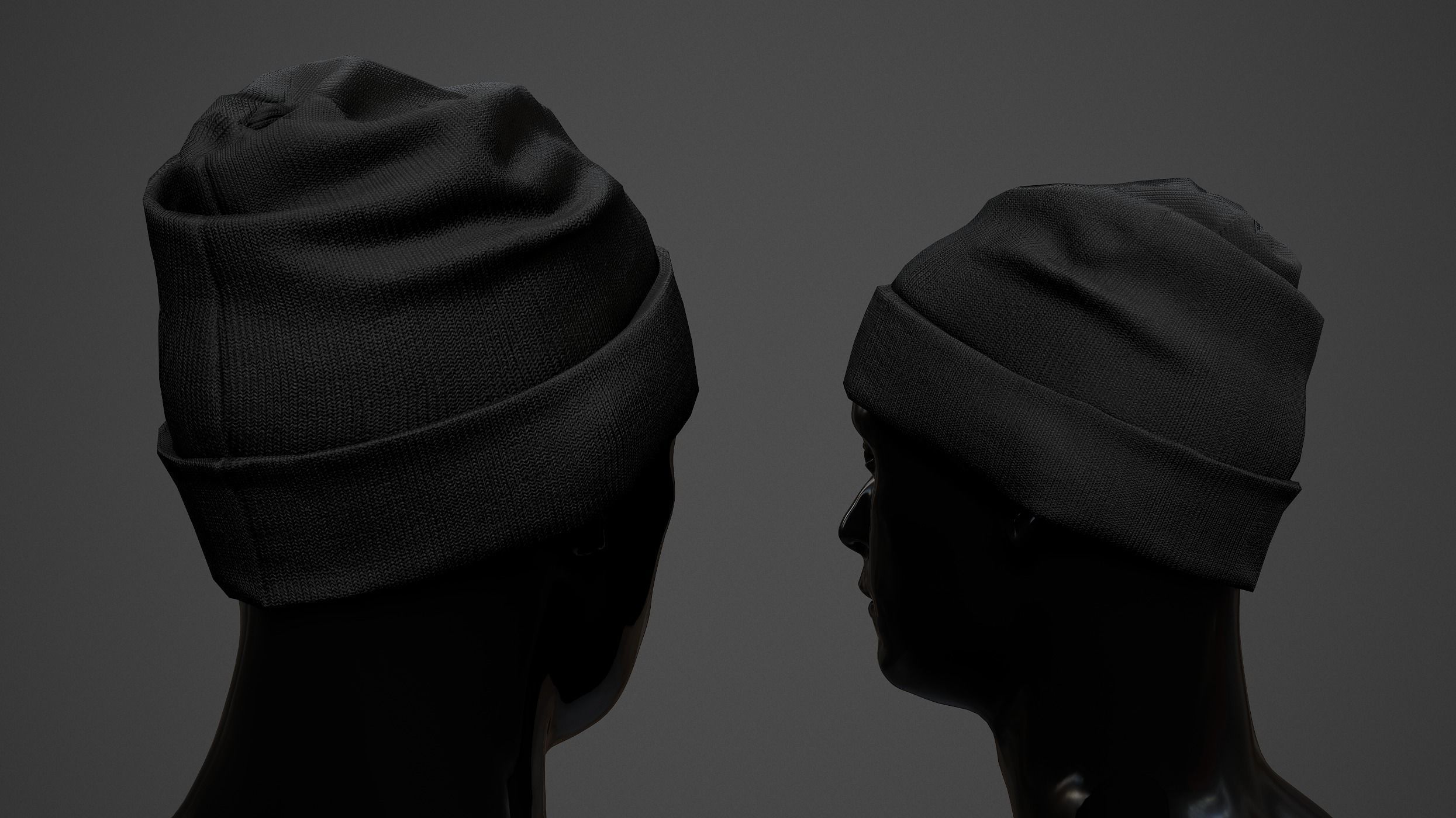 Winter Hat  Low-poly 3D model_15