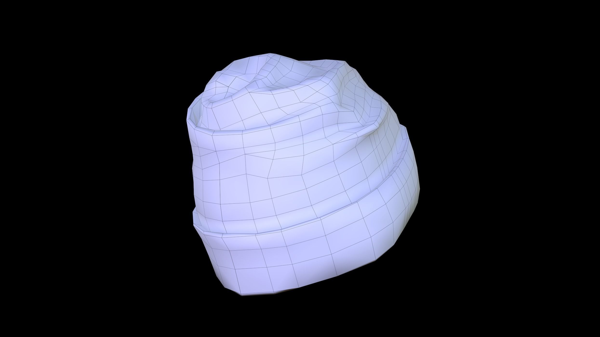Winter Hat  Low-poly 3D model_21