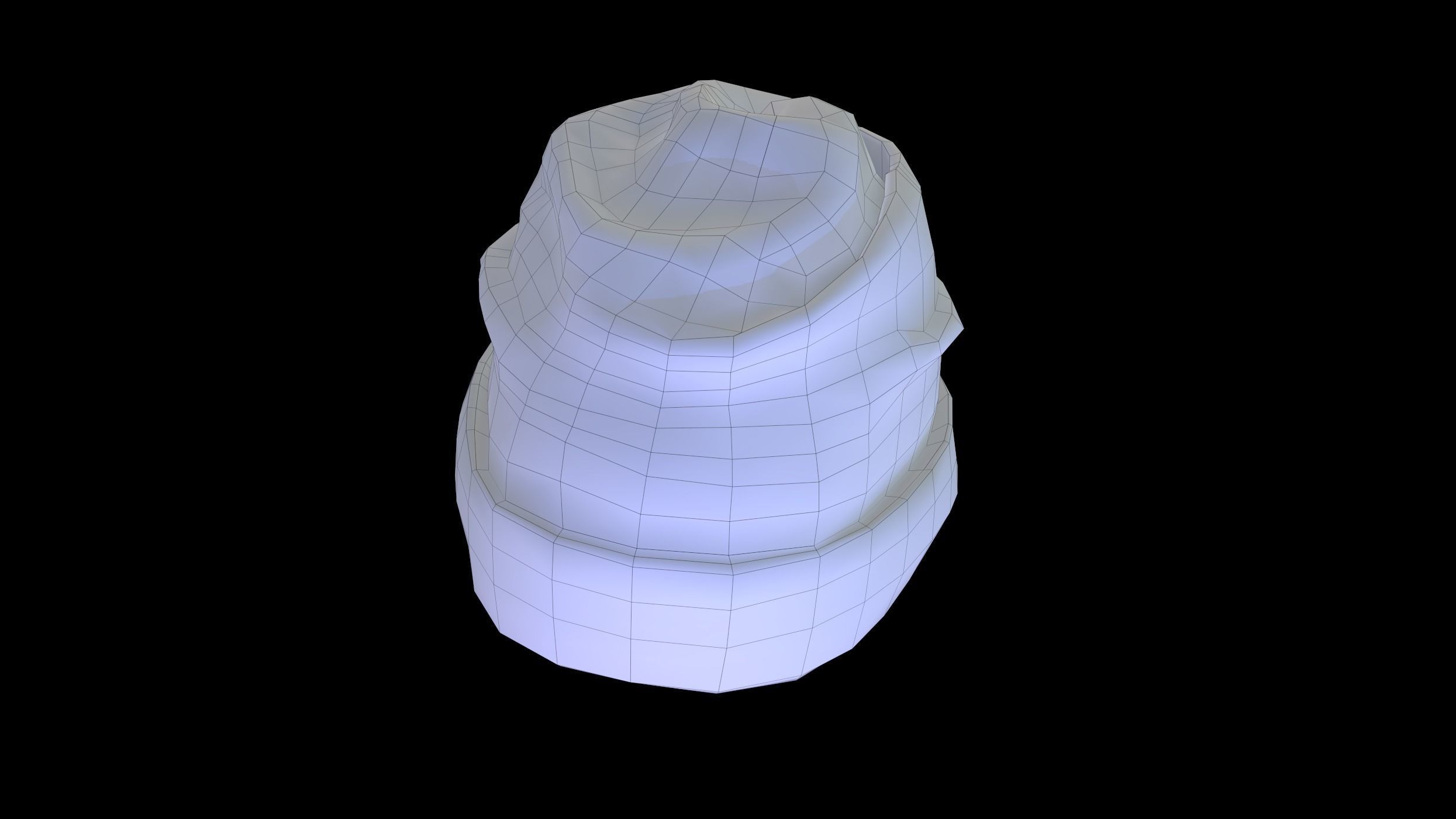 Winter Hat  Low-poly 3D model_24