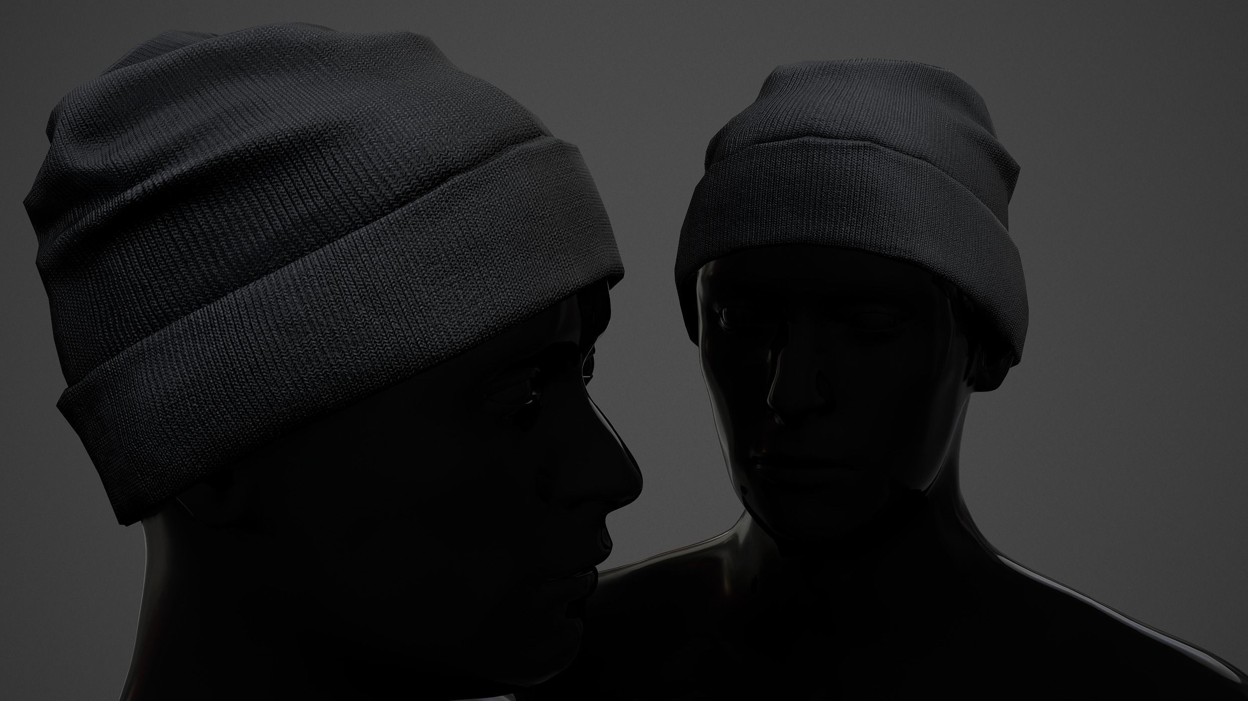 Winter Hat  Low-poly 3D model_14