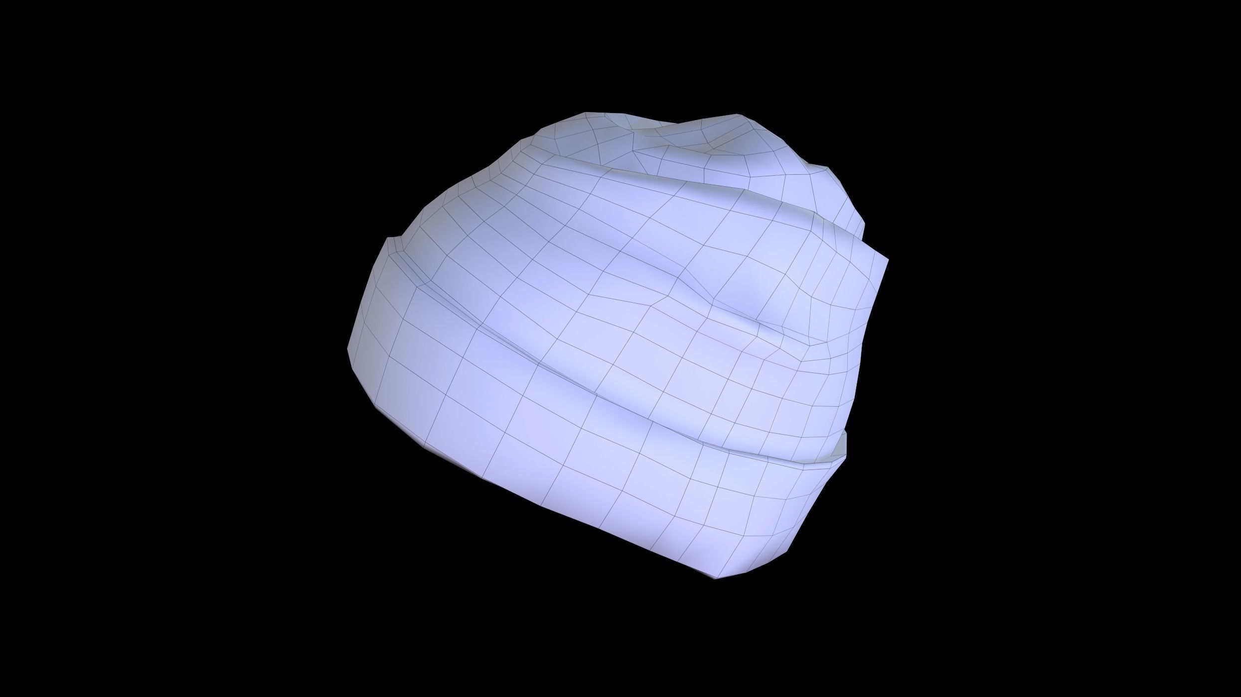 Winter Hat  Low-poly 3D model_23