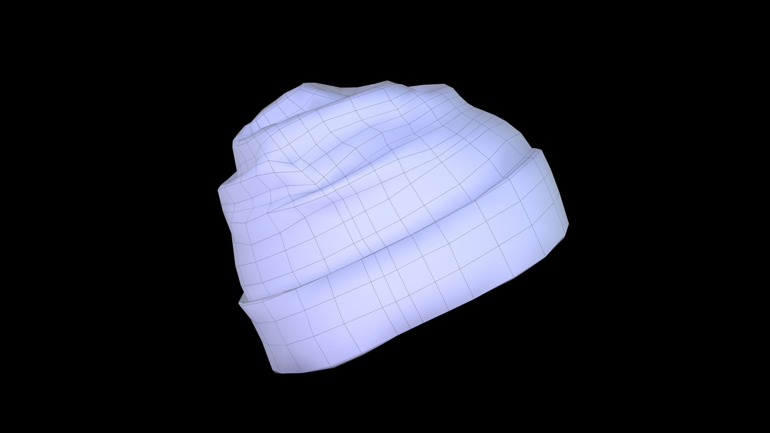 Winter Hat  Low-poly 3D model_20