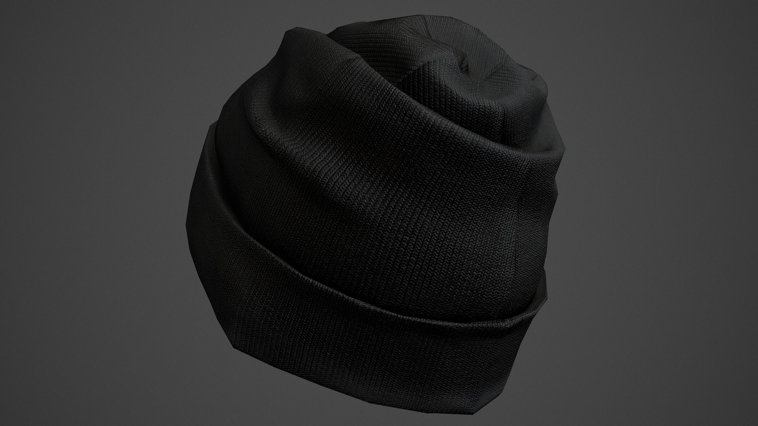 Winter Hat  Low-poly 3D model_5