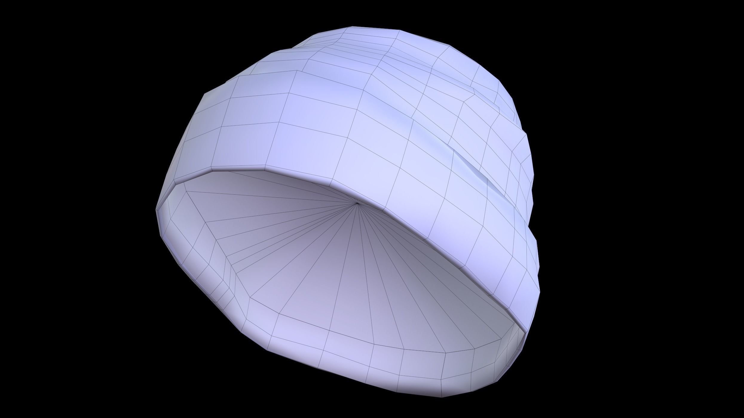 Winter Hat  Low-poly 3D model_25