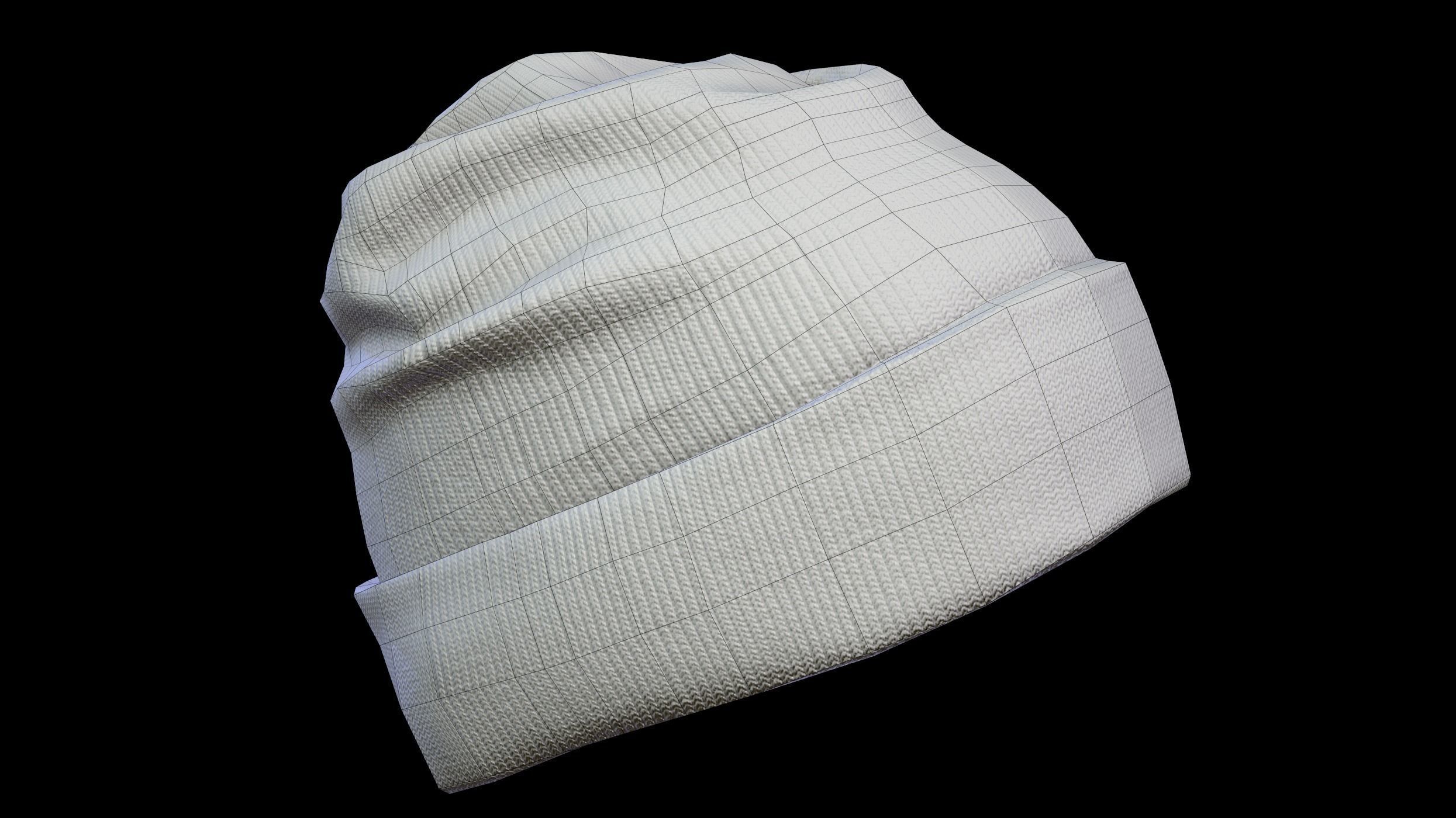 Winter Hat  Low-poly 3D model_30