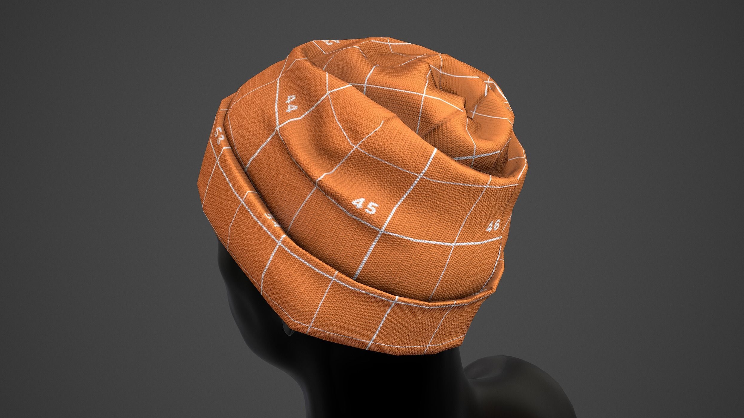 Winter Hat  Low-poly 3D model_33