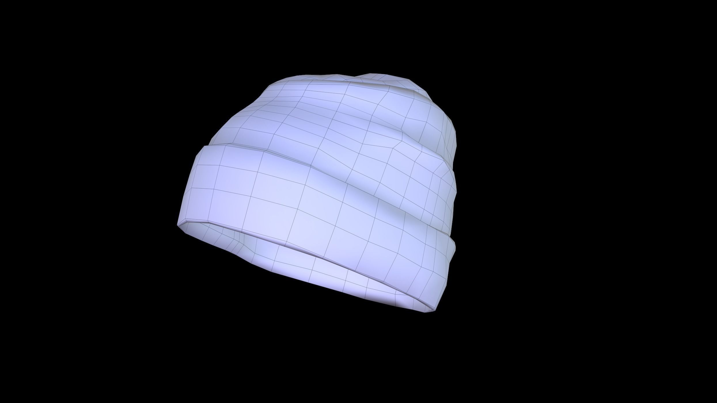 Winter Hat  Low-poly 3D model_18