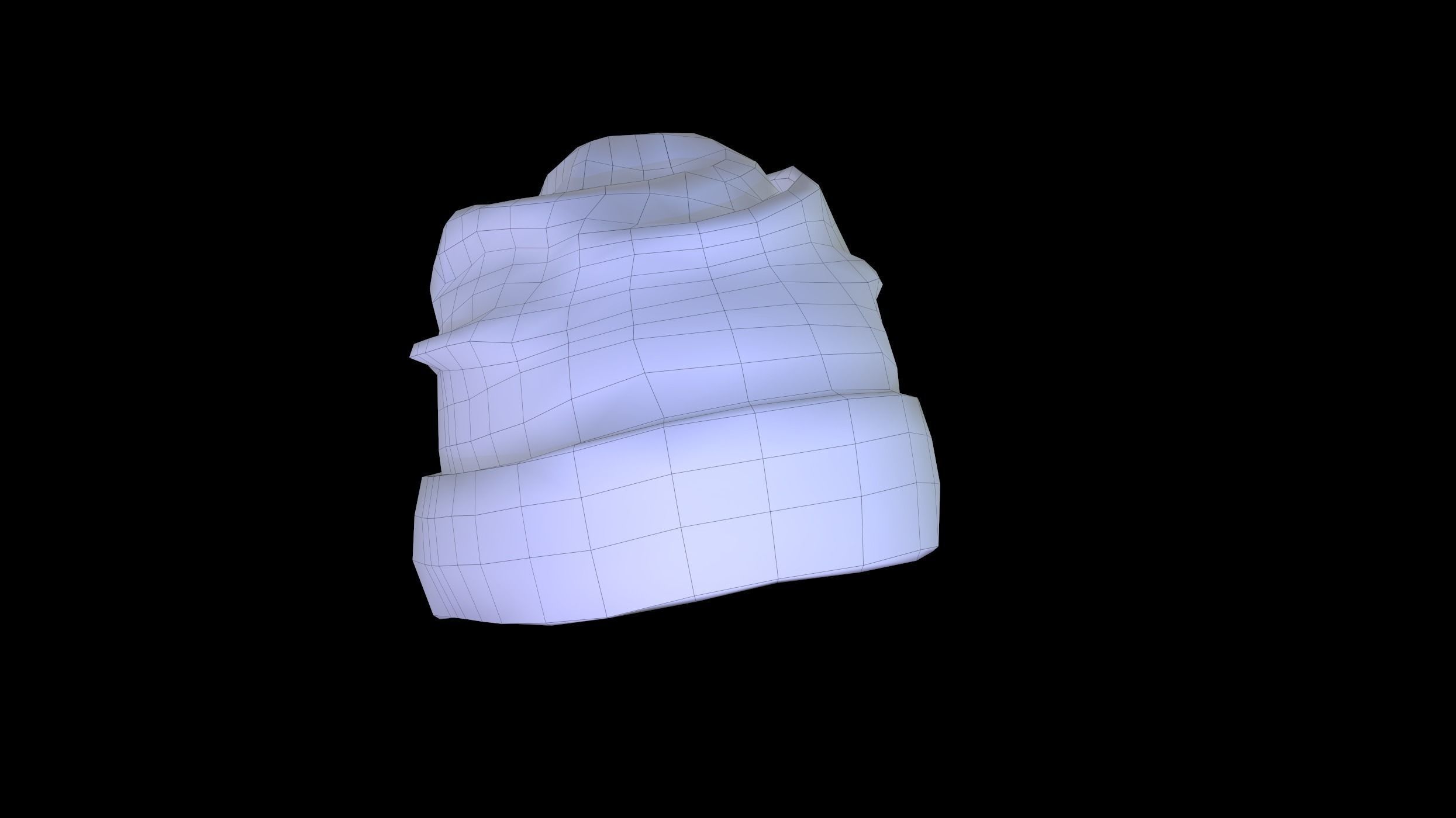 Winter Hat  Low-poly 3D model_19