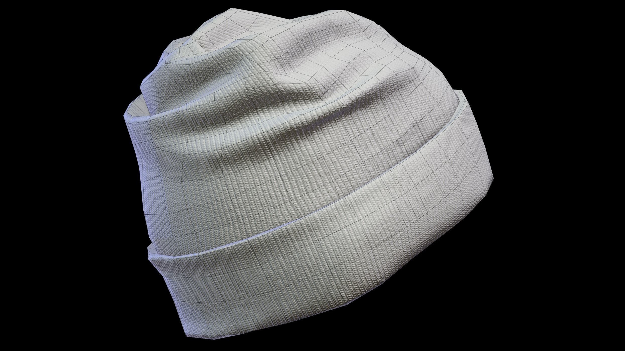 Winter Hat  Low-poly 3D model_26