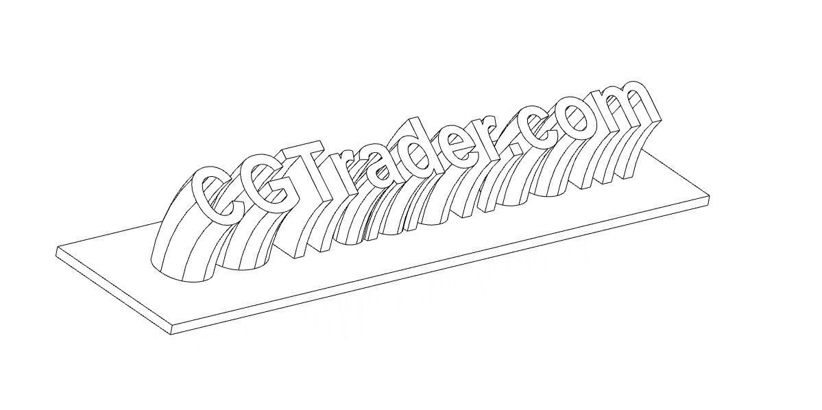CGTrader on a desk 3D print model_8