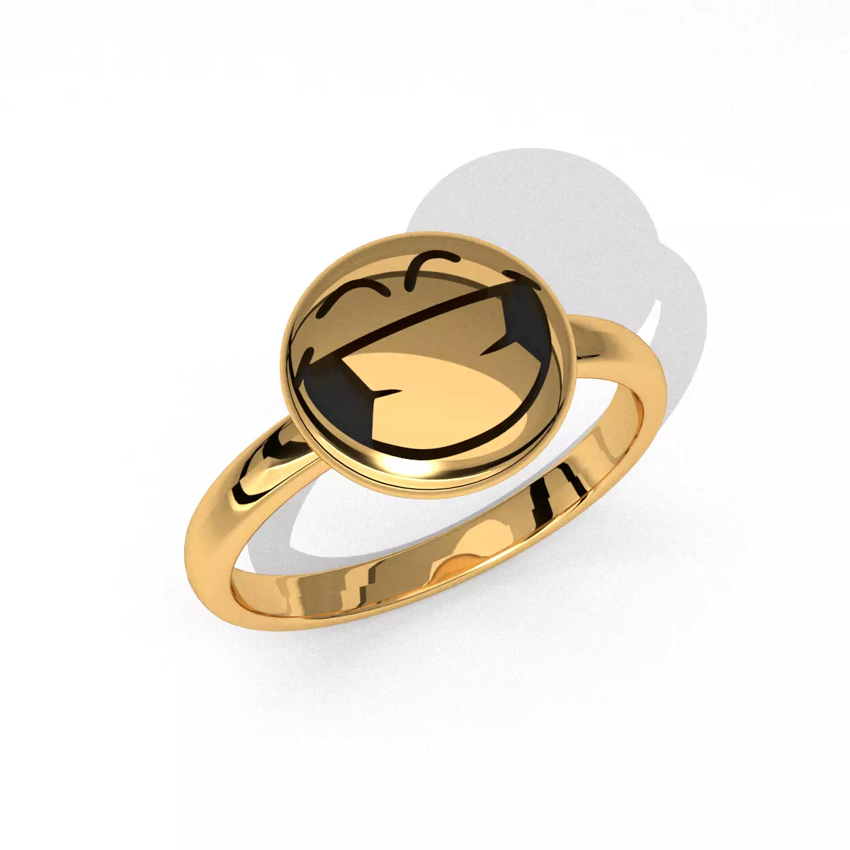 Smile ring super cool ring 3d printable 3D print model