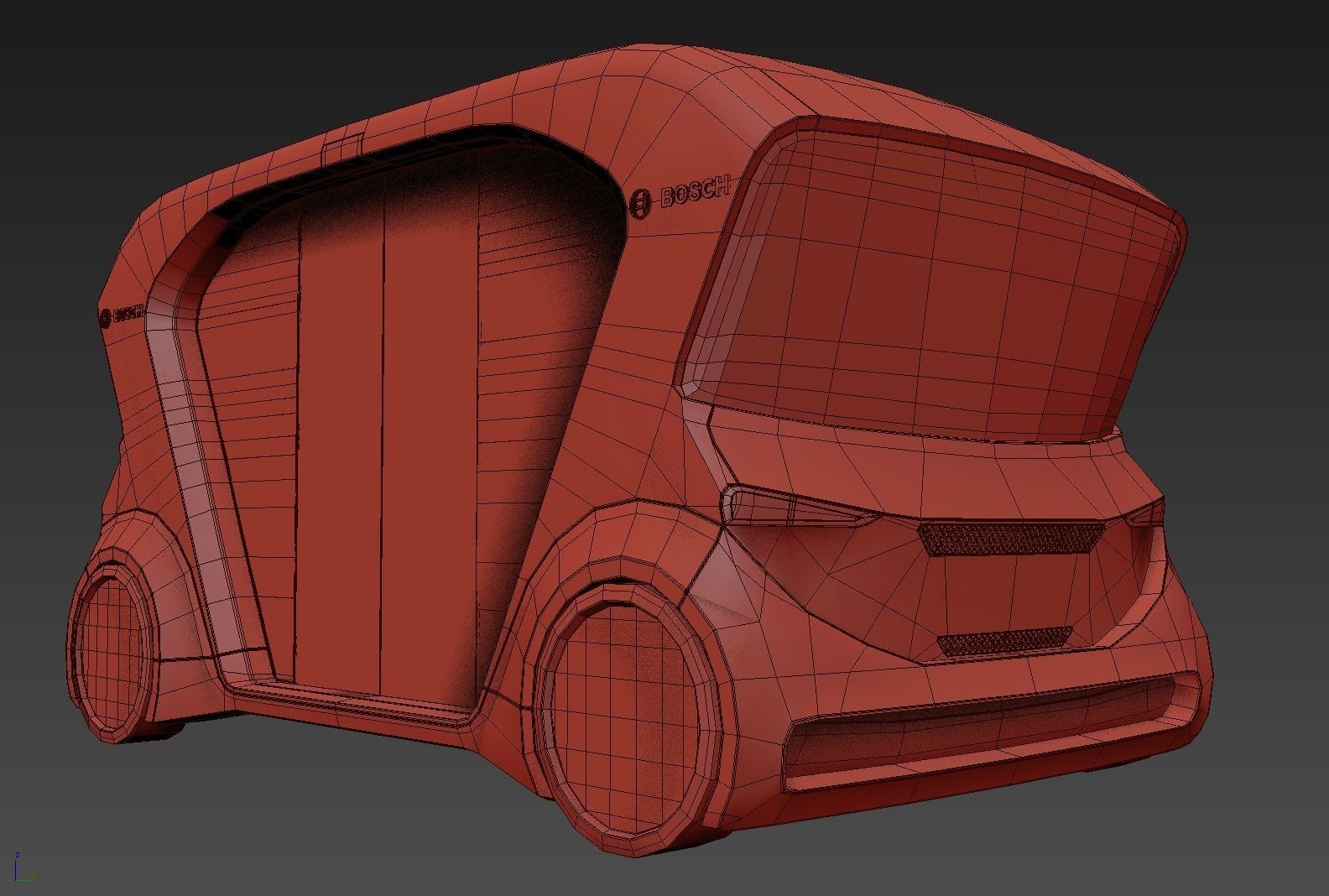 Electric Bosch IoT Shuttle with Interior 3D model_18