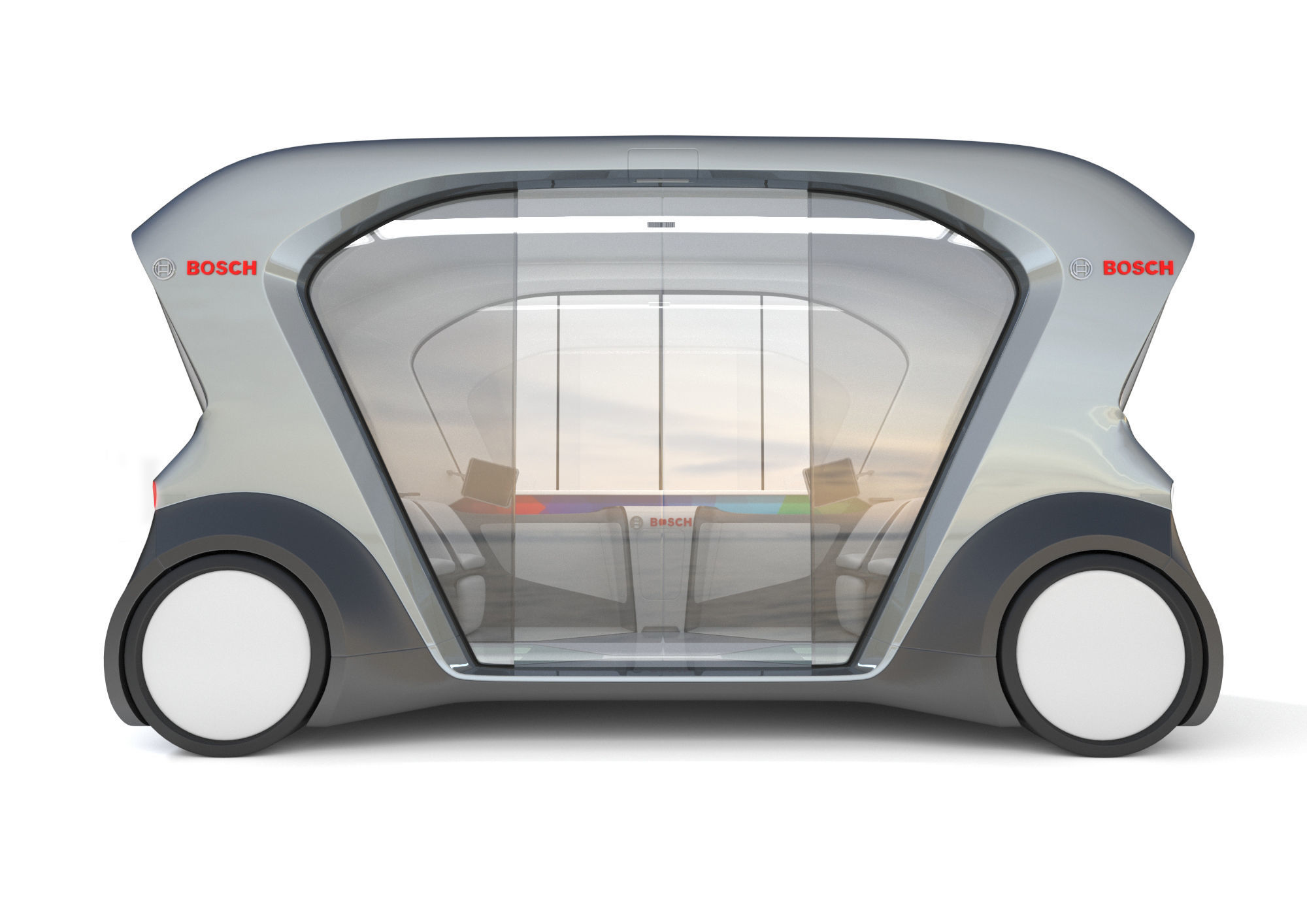 Electric Bosch IoT Shuttle with Interior 3D model_2