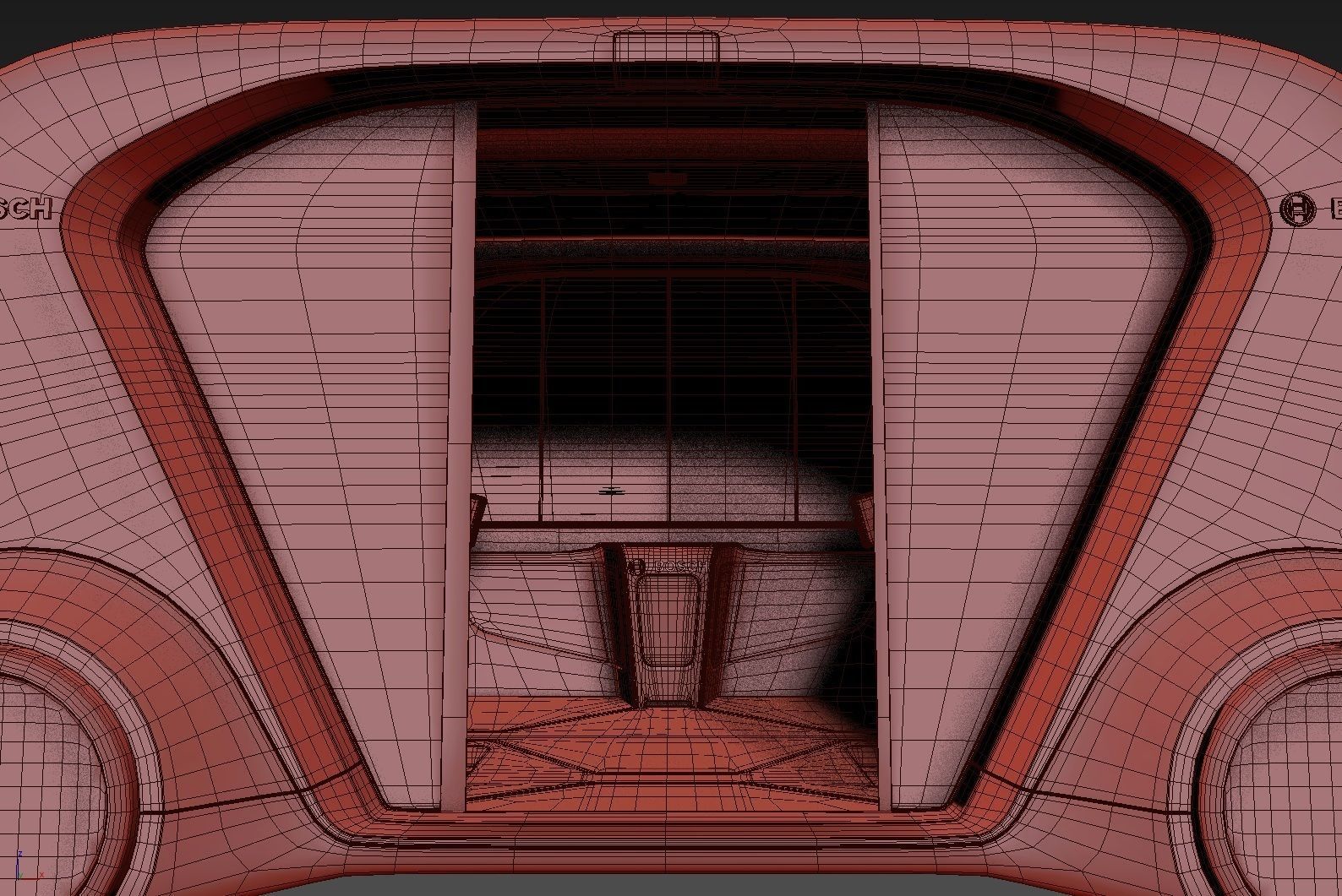 Electric Bosch IoT Shuttle with Interior 3D model_25