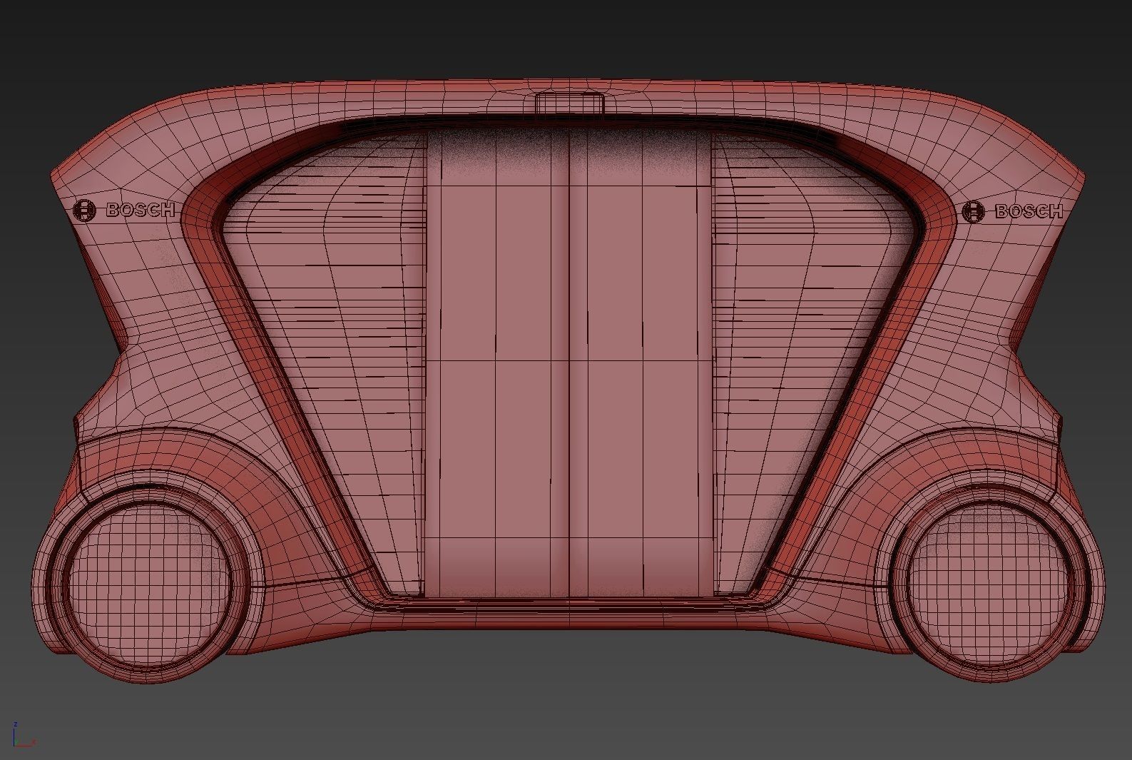 Electric Bosch IoT Shuttle with Interior 3D model_16