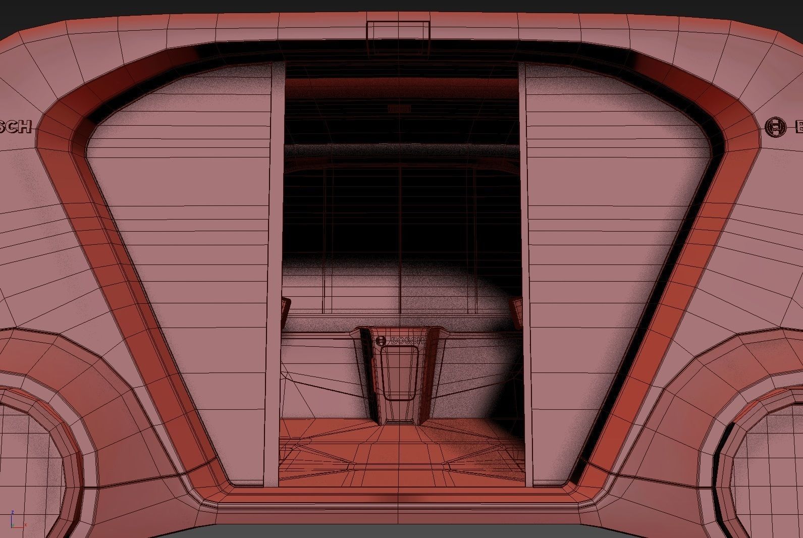 Electric Bosch IoT Shuttle with Interior 3D model_24