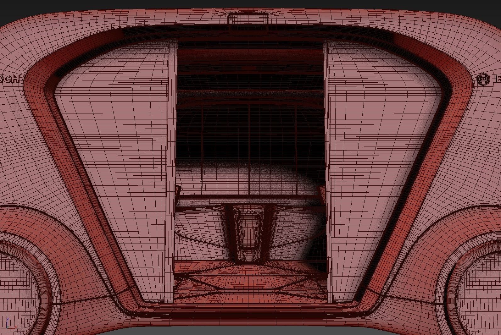 Electric Bosch IoT Shuttle with Interior 3D model_26