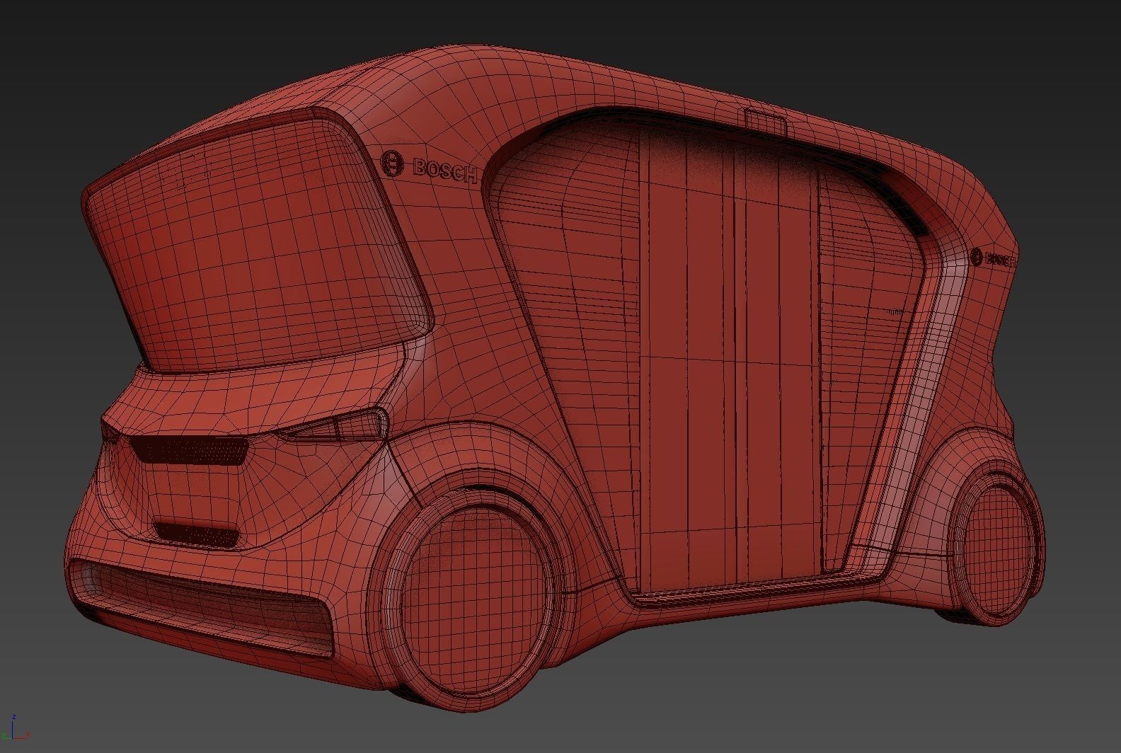 Electric Bosch IoT Shuttle with Interior 3D model_10