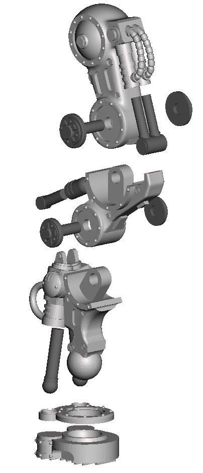 Centaur Knight Conversion Kit - Chassis only 3D print model_12