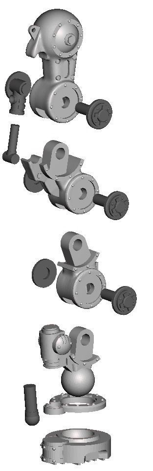 Centaur Knight Conversion Kit - Chassis only 3D print model_11