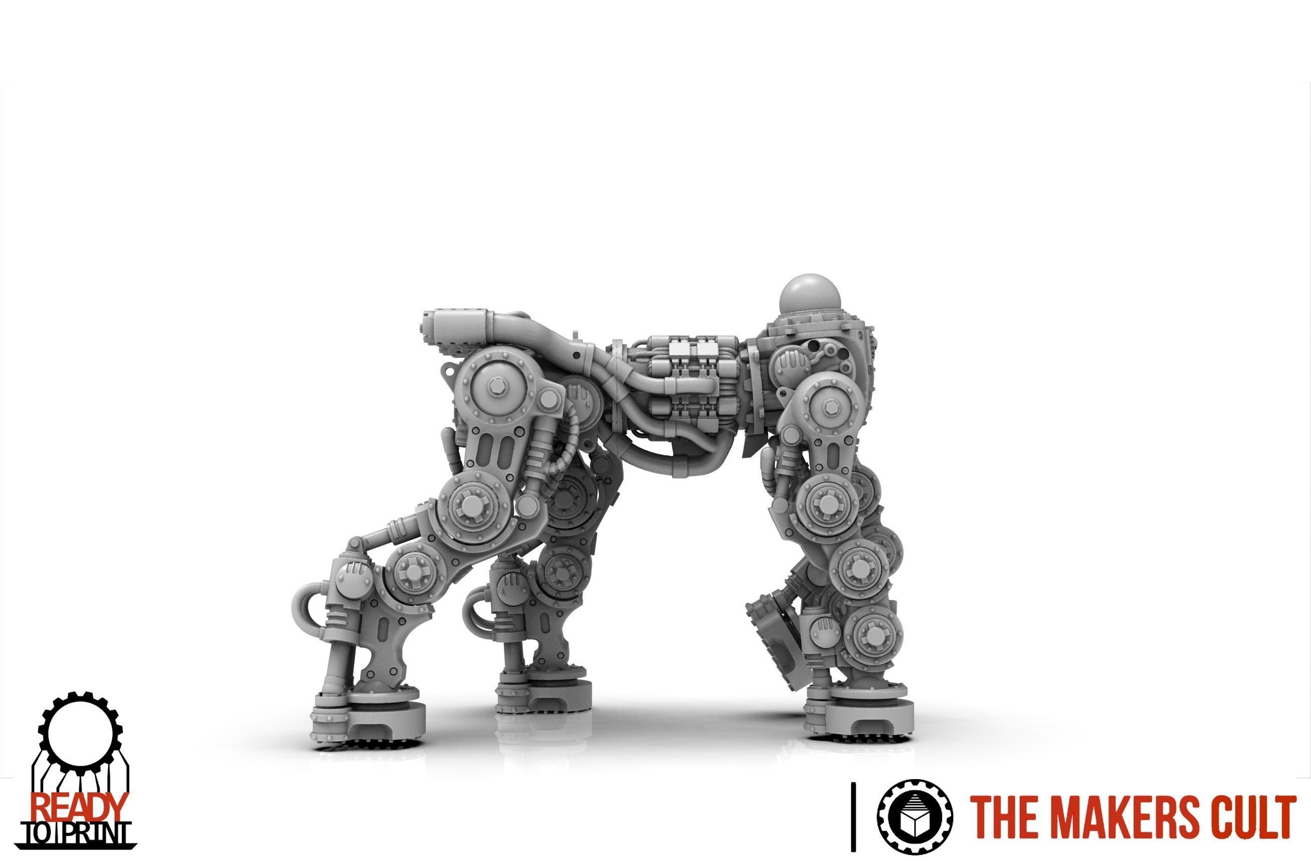 Centaur Knight Conversion Kit - Chassis only 3D print model_7