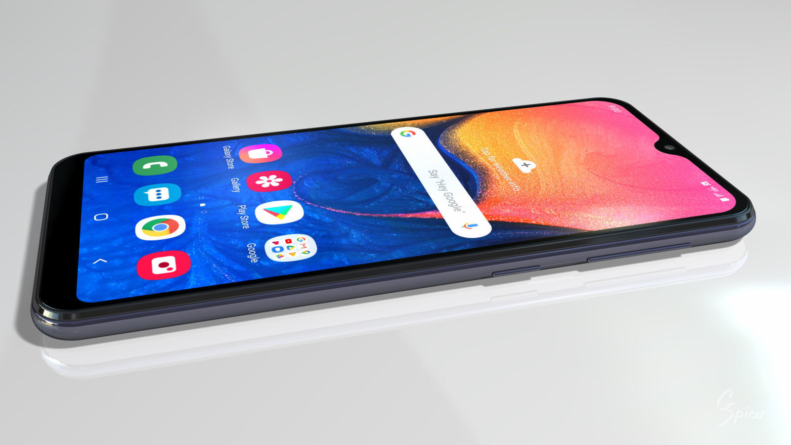 Samsung Galaxy A10e Model SM-A102U Smartphone 3D model_8