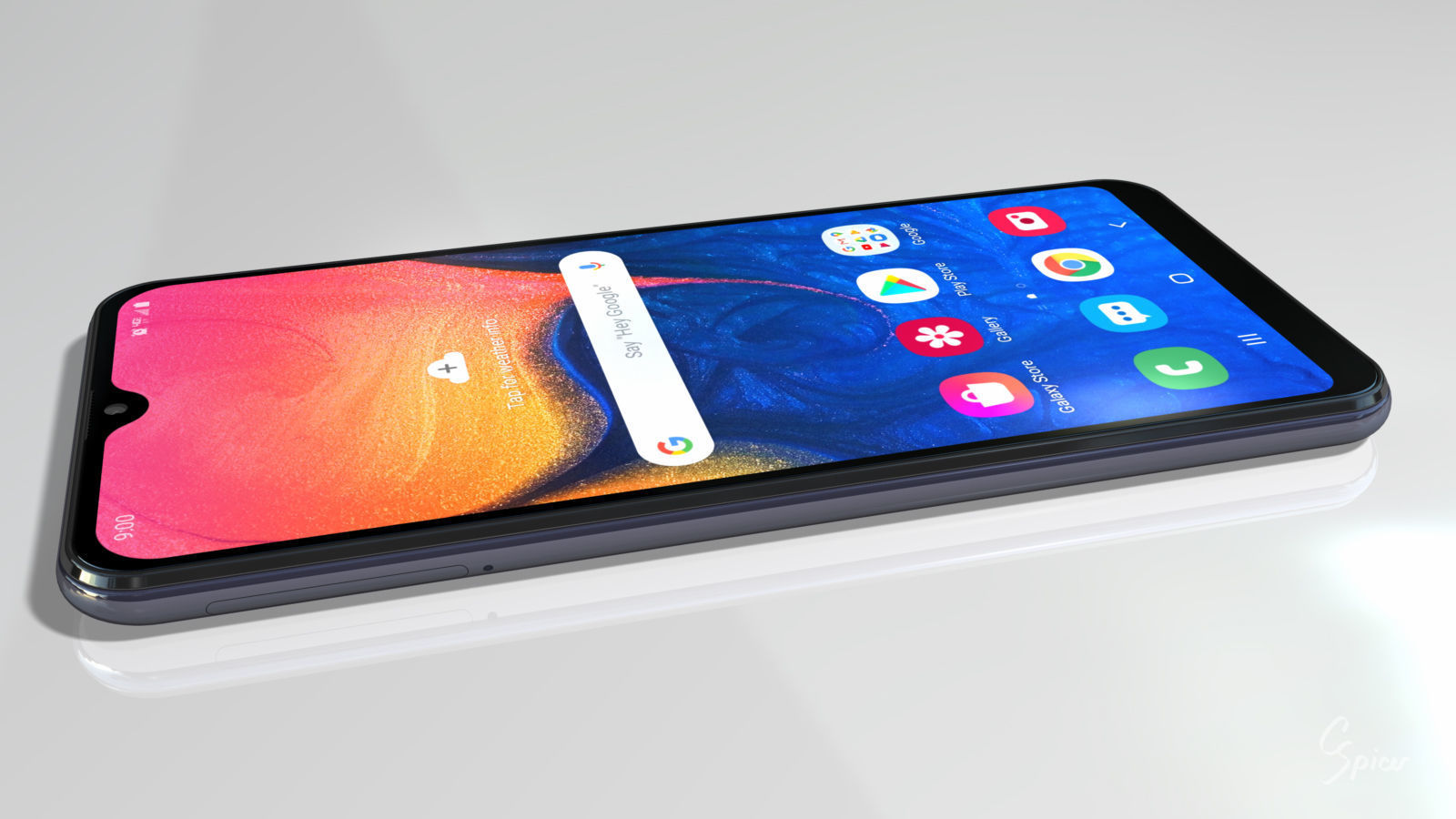 Samsung Galaxy A10e Model SM-A102U Smartphone 3D model_9