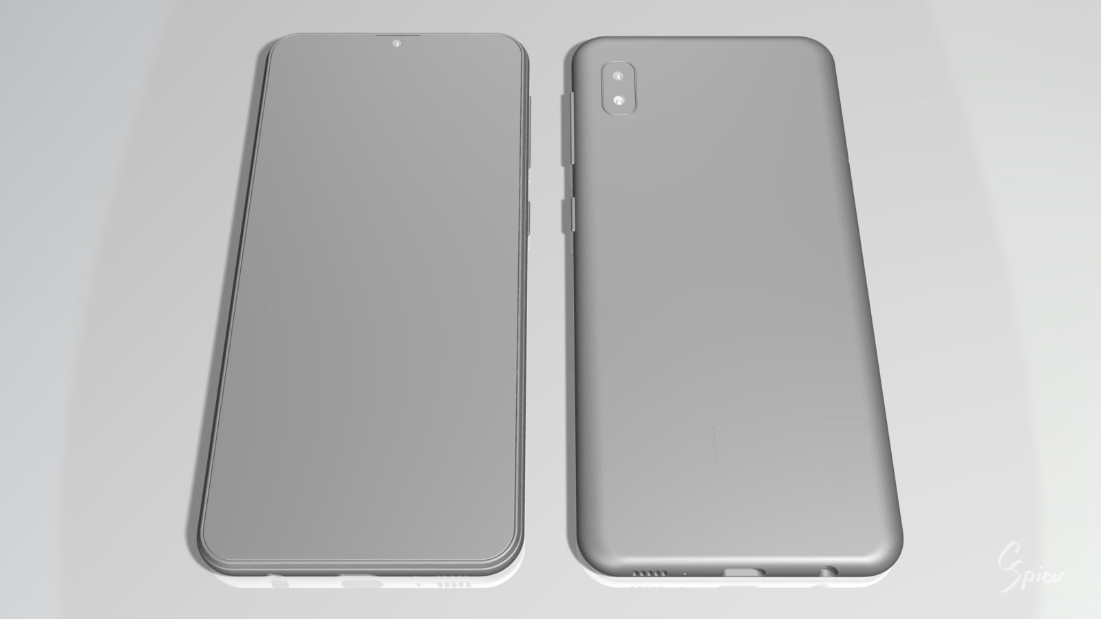 Samsung Galaxy A10e Model SM-A102U Smartphone 3D model_23