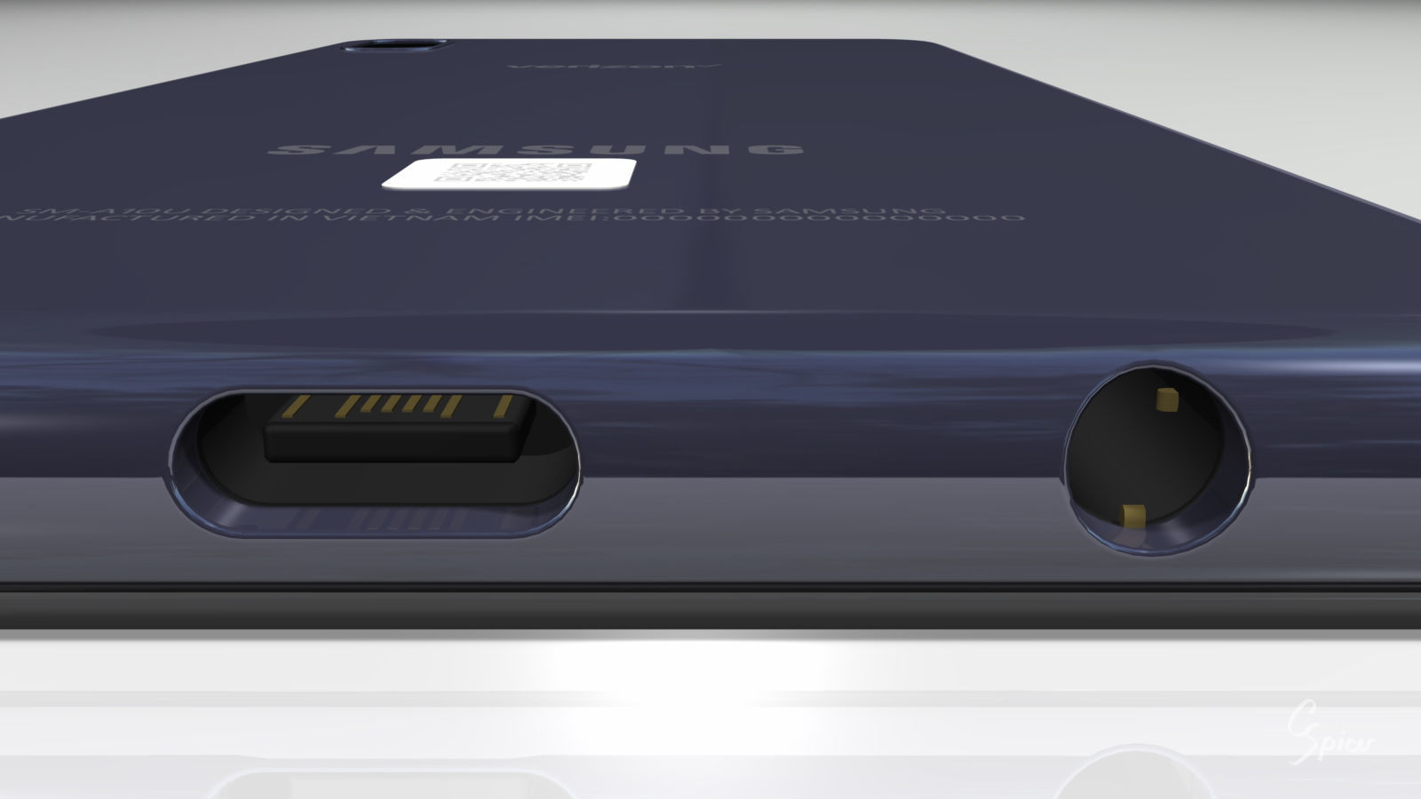 Samsung Galaxy A10e Model SM-A102U Smartphone 3D model_21