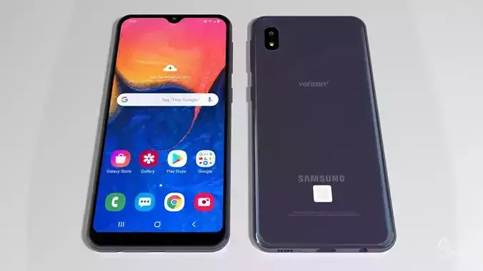 Samsung Galaxy A10e Model SM-A102U Smartphone 3D model