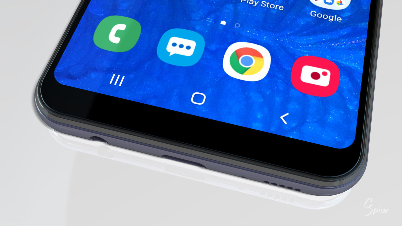 Samsung Galaxy A10e Model SM-A102U Smartphone 3D model_12