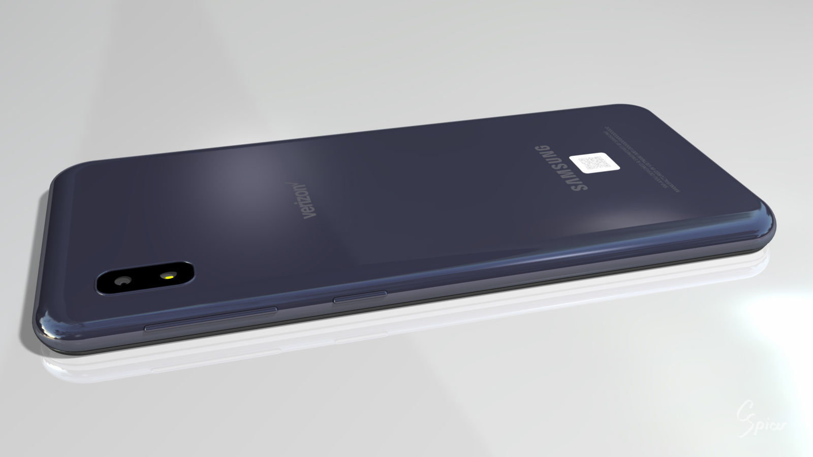 Samsung Galaxy A10e Model SM-A102U Smartphone 3D model_11