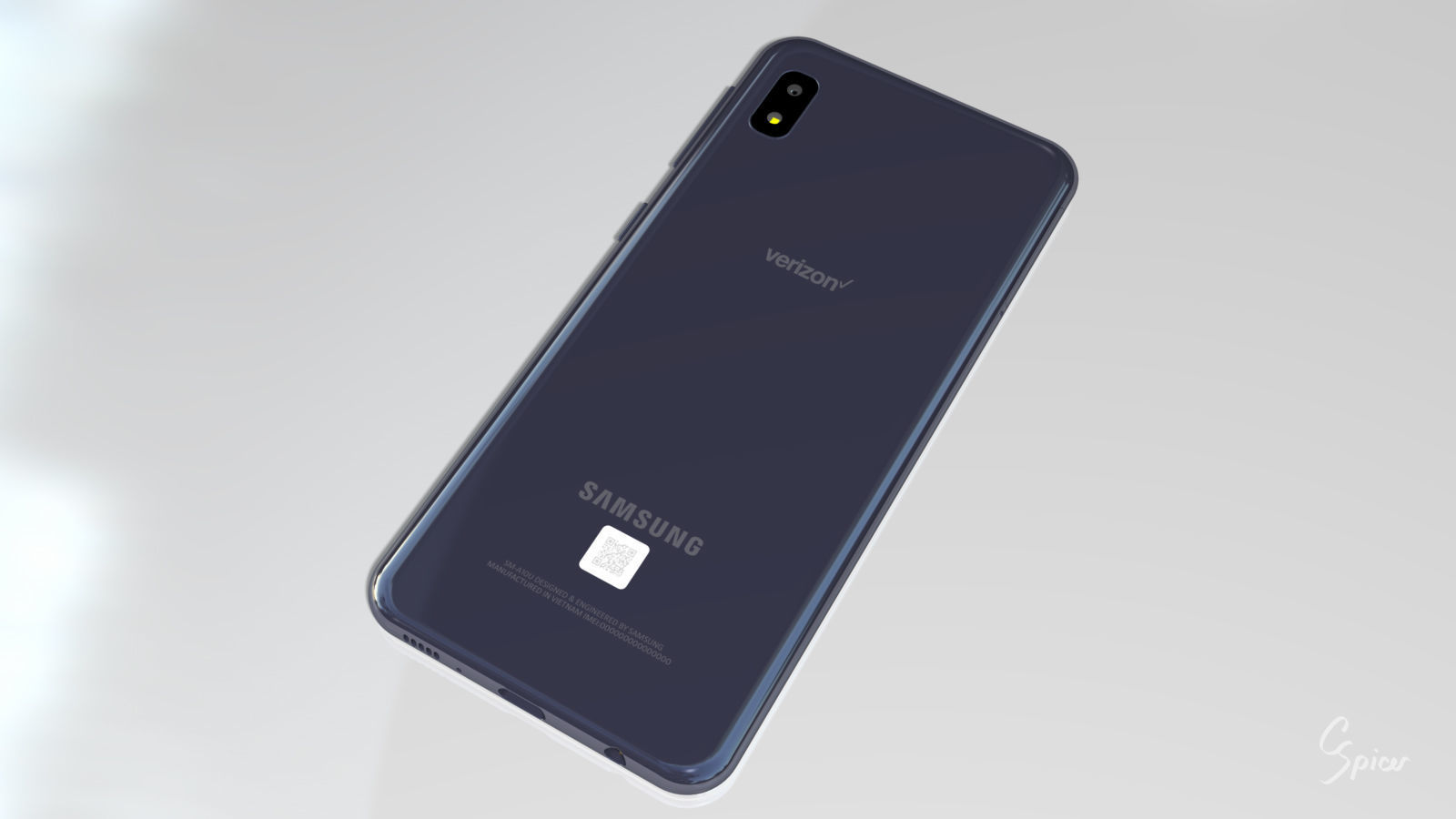 Samsung Galaxy A10e Model SM-A102U Smartphone 3D model_3