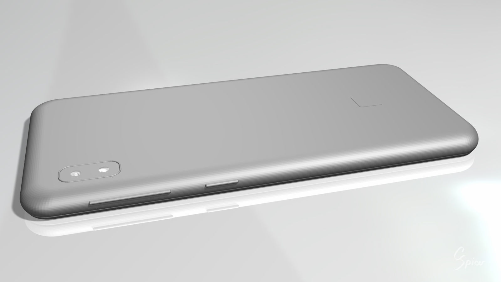 Samsung Galaxy A10e Model SM-A102U Smartphone 3D model_33