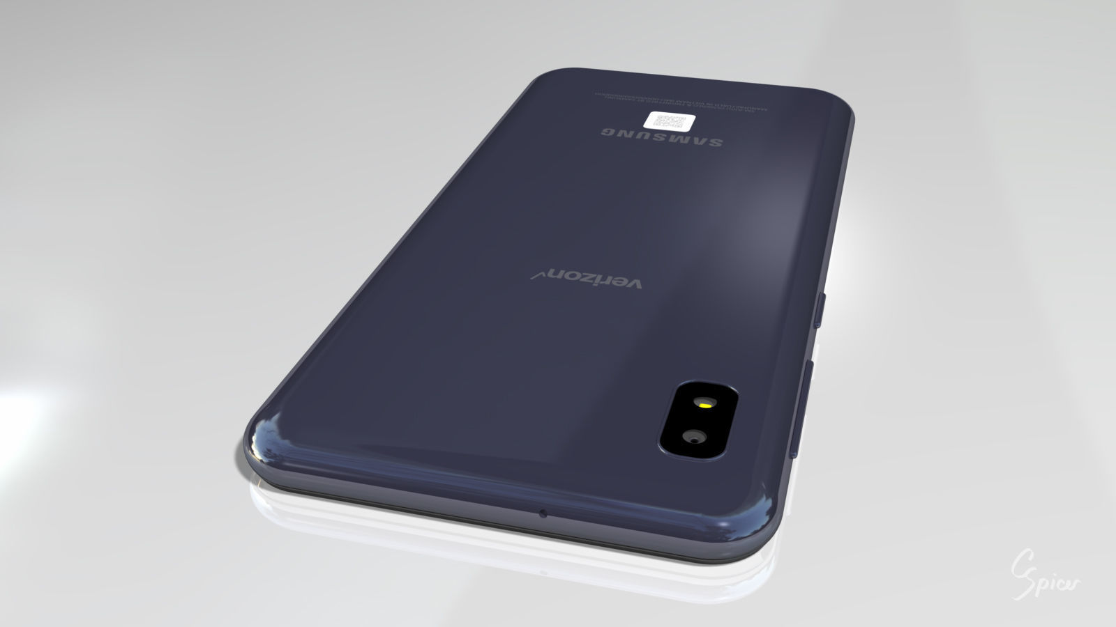 Samsung Galaxy A10e Model SM-A102U Smartphone 3D model_7