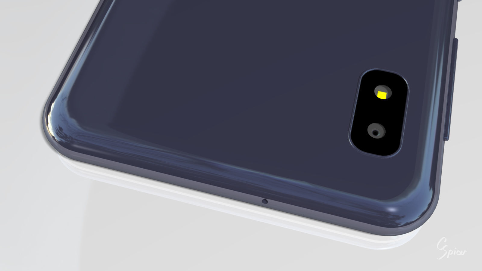 Samsung Galaxy A10e Model SM-A102U Smartphone 3D model_15