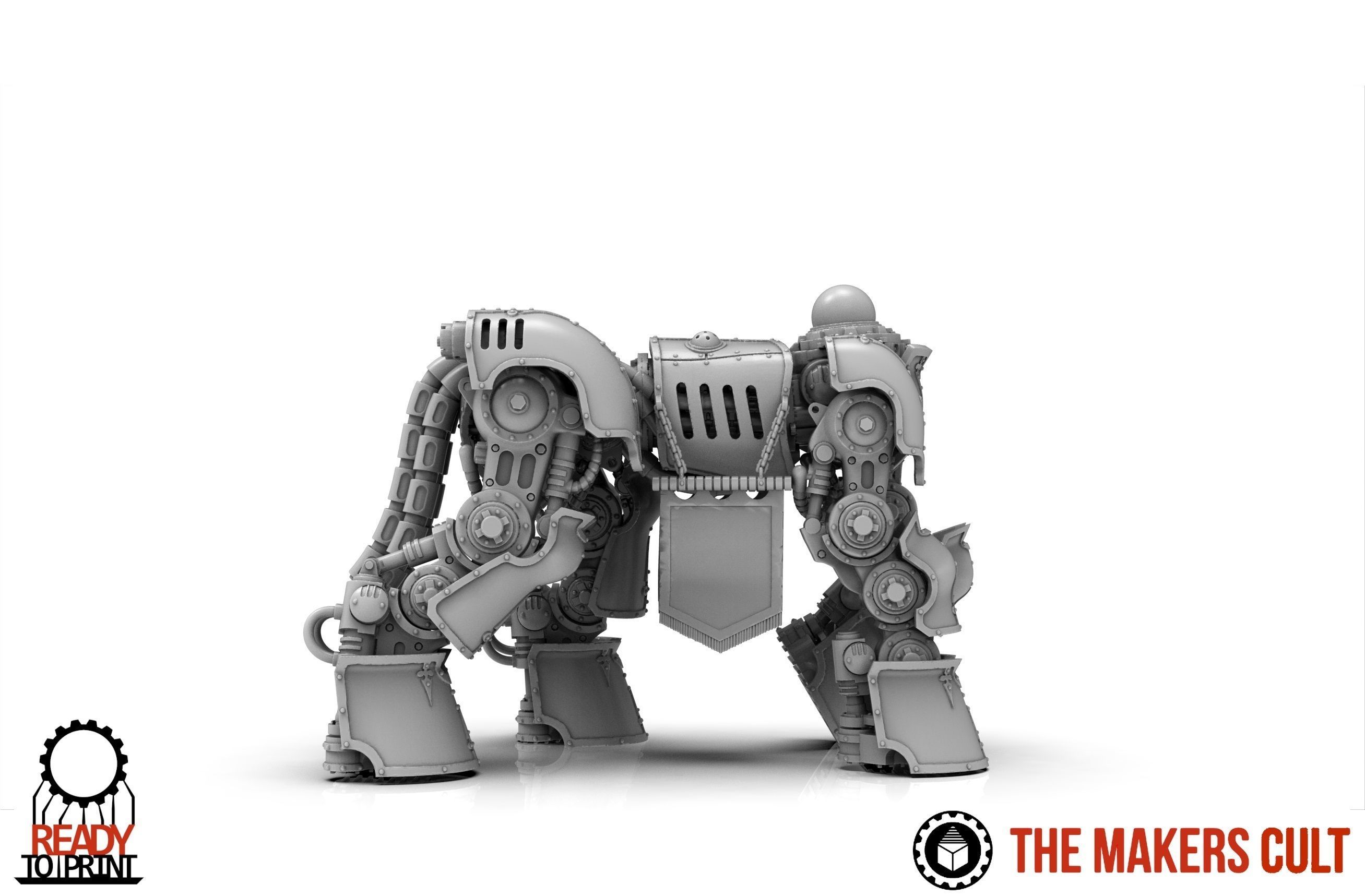 Centaur knight conversion kit - Classic armour pack only 3D print model_1